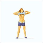 Preiser 28124 Ho Scale Pedestrian Lady Undressing