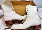 Vintage Basco Ladies White Figure Skates Size 6 With Original Box Decor 
