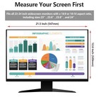 24 Inch Computer Privacy Screen For 16 9 Aspect Ratio Widescreen New  2 Pack 