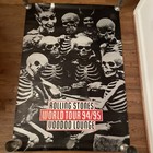 Vintage 1994 Rolling Stones Voodoo Lounge Skeleton Devil Poster Brockum 40x59