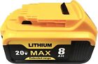 2pcs For Dewalt 20v 20 Volt Max Xr 8 0ah Lithium Ion Battery Dcb206-2 Dcb205-2