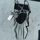Speedo Girls One Piece Swimsuit Size 26 Pro Lt Black Gray Cross Back Nwt