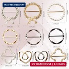 10 Pack Scarf Ring Clip T-shirt Tie Clips For Women  Scarf Ring Clothes Corner K