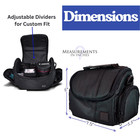 Deluxe Padded Medium Camera Bag For Canon T6 T6i T7 T7i M50 90d 80d 77d 4000d