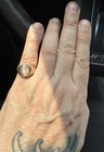 Mafia-mobster-ben-bugsy Siegel Personal Initial    bs    14k 4 50 Carat Cat Eye Ring