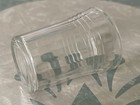 Vintage Shot Glass Clear Horizontal Lines Paneled Optic 2 25 