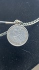 1875 Seated Liberty Dime Love Token Pendant And 24    Chain Silver Engraved