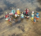 Vintage Marx Disneykins Walt Disney Plastic Micro Mini Figures Set Of 13