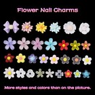 300 Pcs Flower 3d Nail Charms Color Variety Flower Cute Nail Charms Mixed 