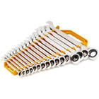 Gearwrench 16 Piece Ratcheting Combination Wrench Set With Medium  Silver