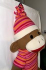 Dan Dee Dandee Collectors Choice Large Huge Sock Monkey Plush Stuffed Toy 42 In