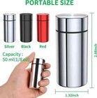 Portable Aluminum Storage Jar 3-pack airtight Smell Proof Container  Metal Water