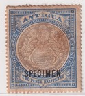 Antigua Classic Specimen Set  4      Arms Design  Black Overprints  Mh