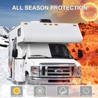 Rv Windshield Sunshade Cover For Class C Ford E450 1997-2025 Motorhome Silver 