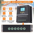 4000w 100a Mppt Solar Charge Controller 12v 24v 36v 48v Battery Pv Regulator Usb