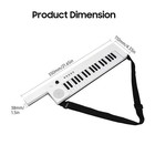 Kids Guitar-shaped Electronic Piano With 37-key Mini Keyboard Rechargeable B8l0