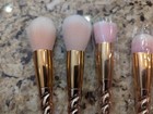 12 Piece Unicorn Makeup Brush Set Rosegold Pink