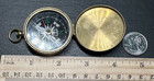 Vintage Stanley London Brass Pocket Compass I414