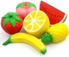 Colorful 6pcs Jumbo Fruit Squishies - Scented   Slow Rising Stress Relievers