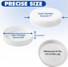  6-pack  53mm Reusable Water Jug Caps  Lids For 3 And 5 Gallon Water Jug  White