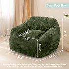 Bean Bag Sofa Chair For Adults  Beanbag Couch For Reading  Gaming  Relaxing     