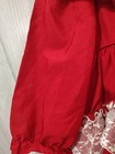 Martha s Miniatures Lace Vintage Dress Size 3t Heart Buttons Red Ruffle Holiday