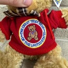 Nwt Petting Zoo Great Teddy Bear Of The United States Brown Bow Plush Stuffed 8 