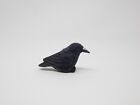 Raven Crow Figure Miniature Black Bird Statue Sculpture Decor Garden Cake Topper