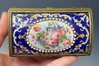 Antique Napoleon 1800s French Enamel Bressan Trinket Table Box 19th C  Vanity