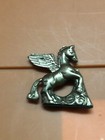 Vtg Sculpted Gold Color Brass Pegasus Winged Horse Figurine Statue 2 5   
