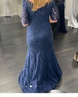 Rina Di Montella Mother Of The Bride Dress New With Tags Size 8 Navy Beaded Nye