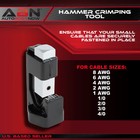 Abn Hammer Crimper - Lug Crimper Tool  Cable Crimping Tool Wire Crimper Tool