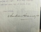Andrew Carnegie Signed   Autograph Letter Psa dna Authentic 
