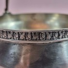 Antique Russian 875 Silver Basket Bon Bon Dish Gilt Interior Floral Border 166g