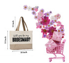 Bridal Shower Canvas Tote Bag For Bride To Be  Engagement   Bachelorette Gifts  