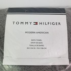 Tommy Hilfiger Modern American Steel Gray 30 X 54 In Soft Home Bath Towel