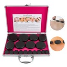 16 Pcs Hot Massage Stone Set Warmer Rock Kit Natural Basalt Rocks W  Heating Box