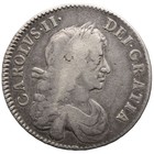 1671 Half Crown Charles Ii Coin Uk Silver 3rd Bust  mo4429- 