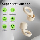 Soft Silicone Ear Plugs For Sleep Swimming Noise Cancelling Reusable W  Case