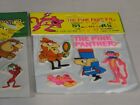 Vintage 1970s 10 Puffy Pink Panther Stickers