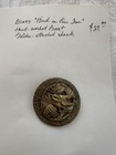 3 Antique Button Lot - French Fancy Champleve Enamel Pinwheel Brass Etc 1900s