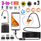 480p Hd Usb Endoscope Camera 2m Waterproof Inspection Borescope With 8 Led Light