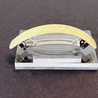 Vtg 1990s French Mother Of Pearl Lucite Hair Clip Barrette - 4    - Made In France