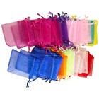 100pcs 2 7x3 6in Organza Pouches For Jewelry   Candy Gift Wrapping   Party Favor