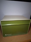 Vintage Mid-century Festival  5117 Avocado Green White Plastic Bread Box