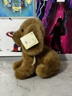 Vtg Russ Berrie Puddles Dog Plush Medium Brown Puppy Stuffed Animal Toy 332 Nwt