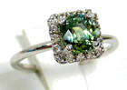 Green Sapphire Ring 14k White Gold Natural Made In The Usa 20yrs On Ebay