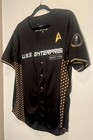 Star Trek Captain Kirk Mens Med U s s  Enterprise Baseball Jersey Boxlunch Nwt