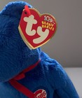 Ty Beanie Baby - Y2k Dusty The Bear Baseball Game Day Exclusive Collectors Bear