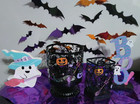 New Bath   Body Works Halloween 3 Wick   Soap Holders
